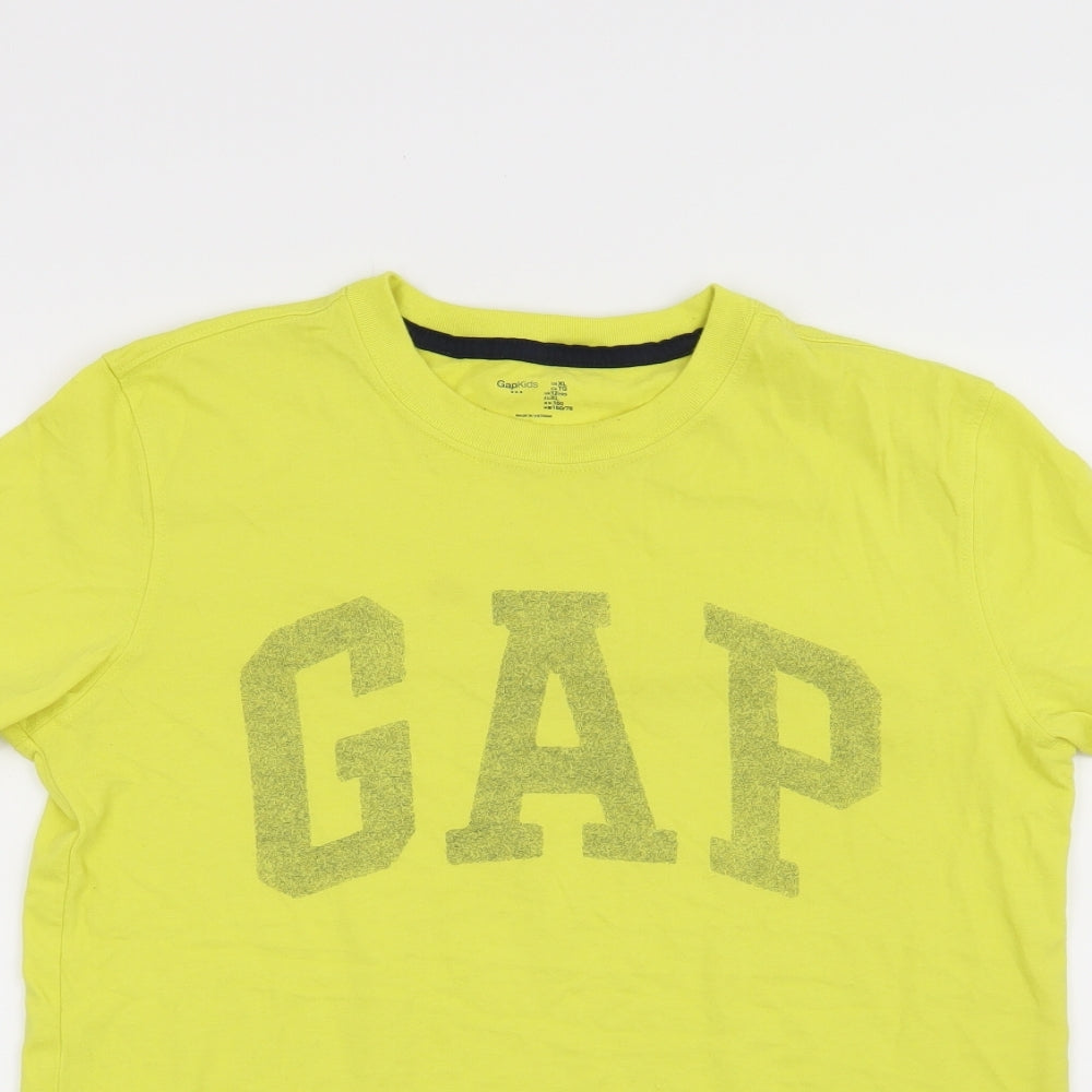 Gap Boys Yellow   Basic T-Shirt Size 12 Years