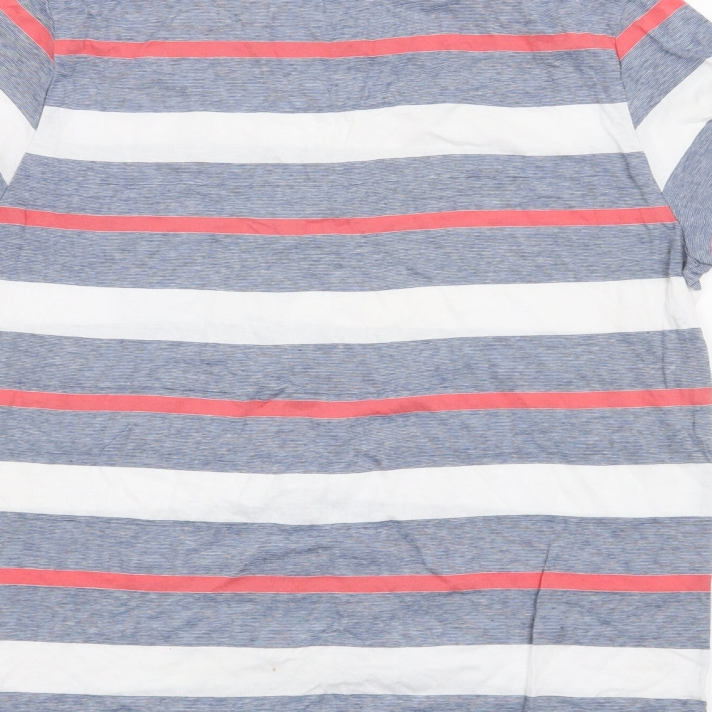 H&M Boys Blue Striped  Basic T-Shirt Size 15 Years