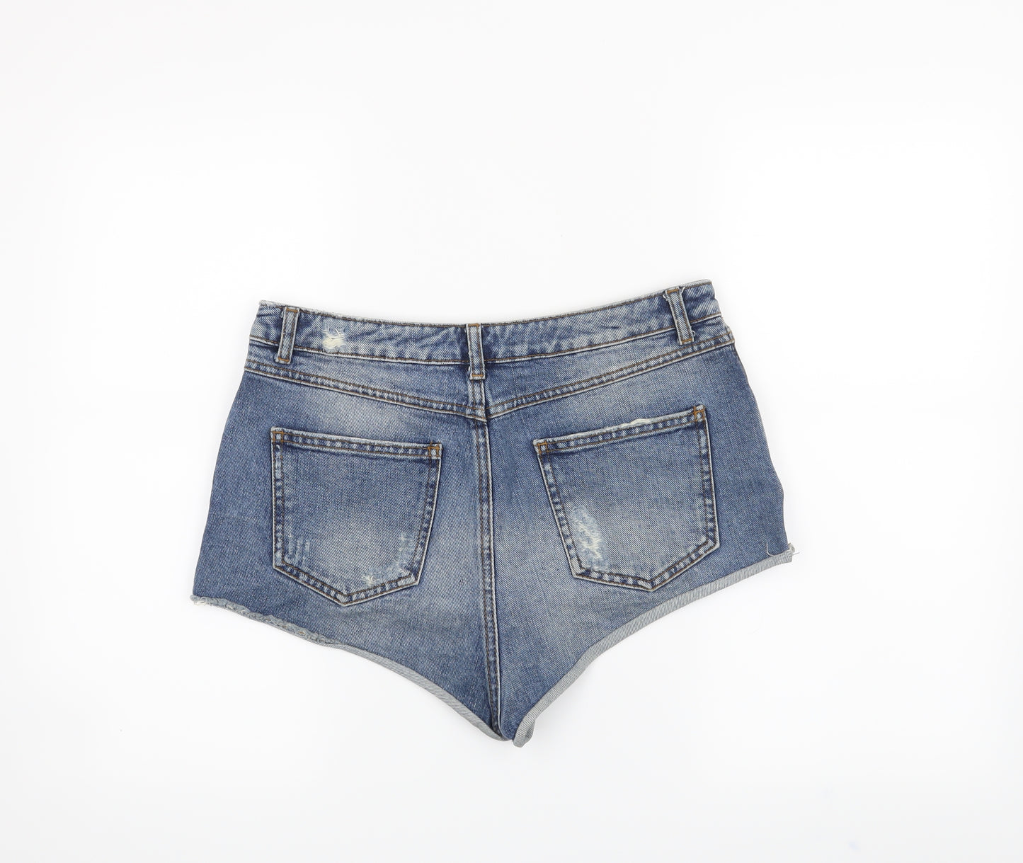 Topshop Womens Blue   Hot Pants Shorts Size M