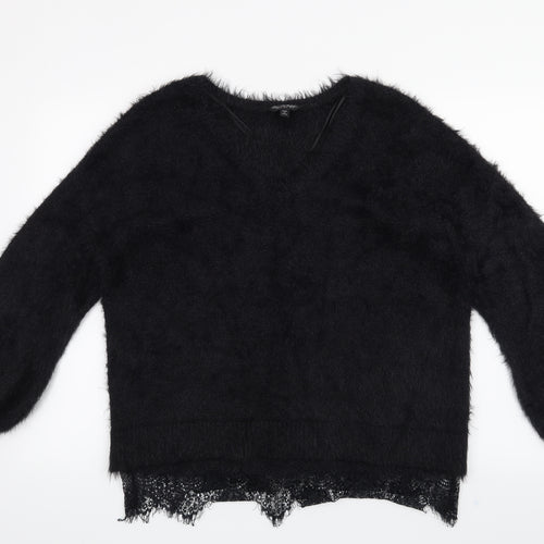 Miss Selfridge Womens Black   Pullover Jumper Size 12