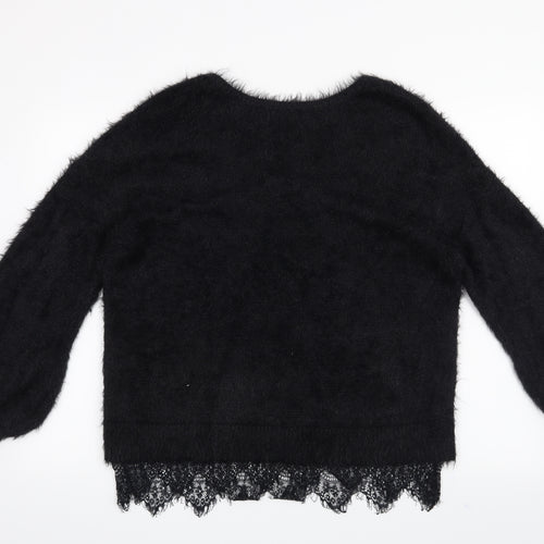 Miss Selfridge Womens Black   Pullover Jumper Size 12