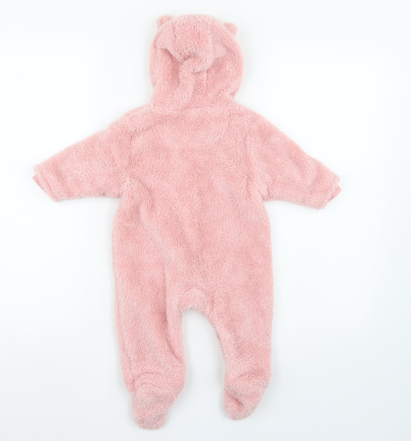 NEXT Girls Pink  Fleece Coverall One-Piece Size 3-6 Months