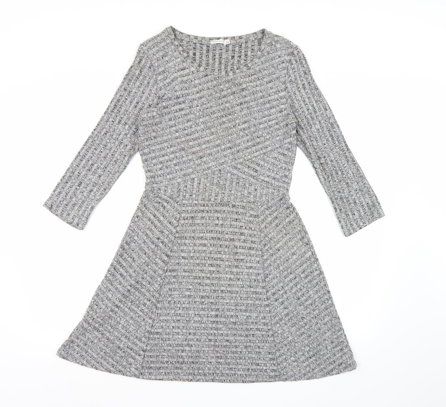 Bershka Womens Grey  Knit Skater Dress  Size L