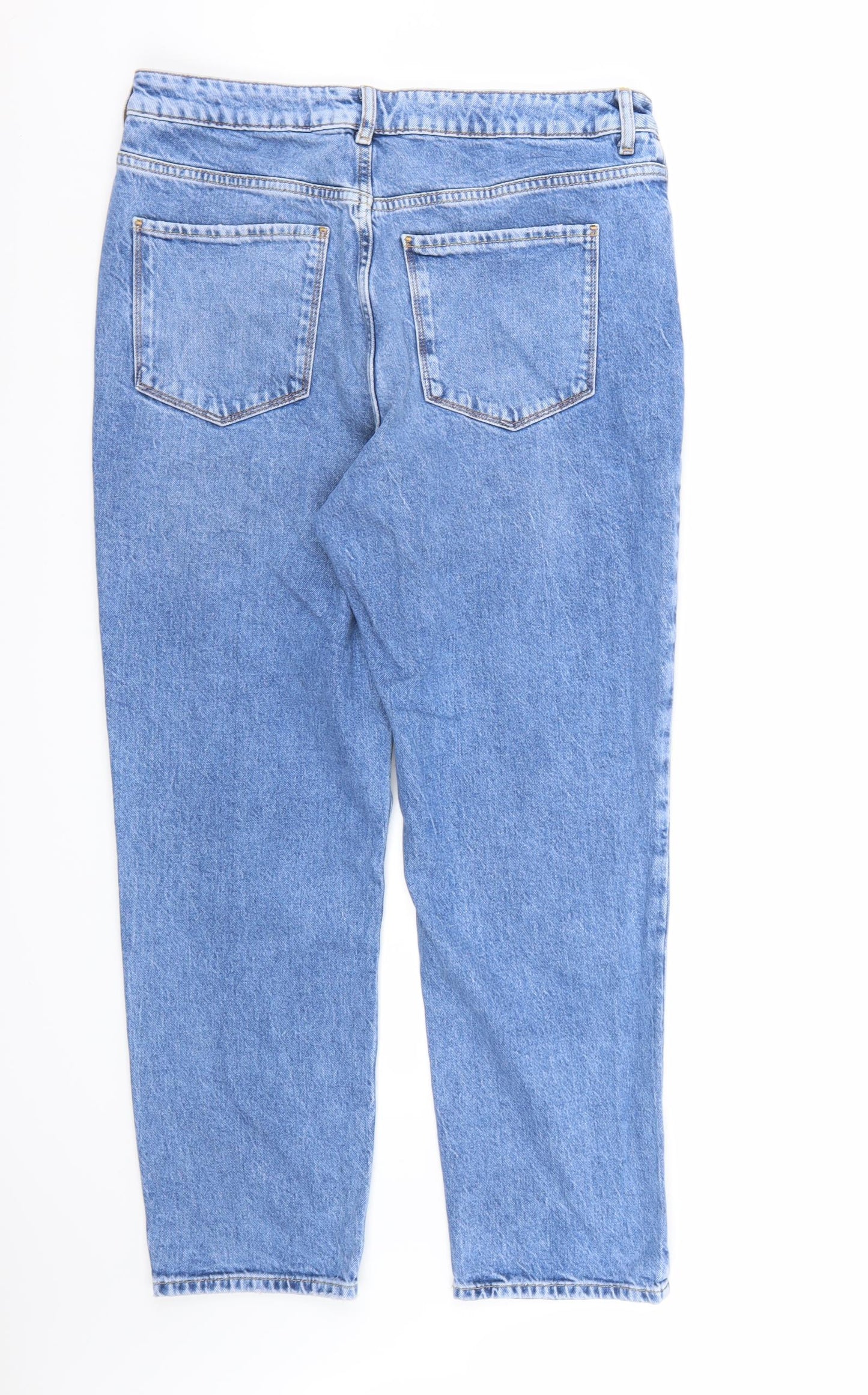 New Look Womens Blue  Denim Straight Jeans Size 16 L28 in