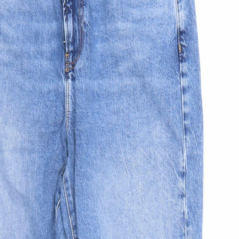 New Look Womens Blue  Denim Straight Jeans Size 16 L28 in