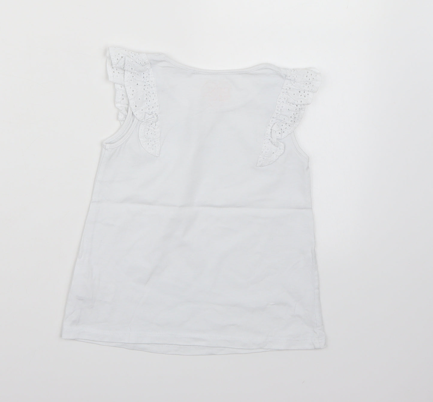NEXT Girls White   Basic Tank Size 5-6 Years
