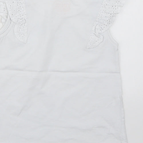 NEXT Girls White   Basic Tank Size 5-6 Years