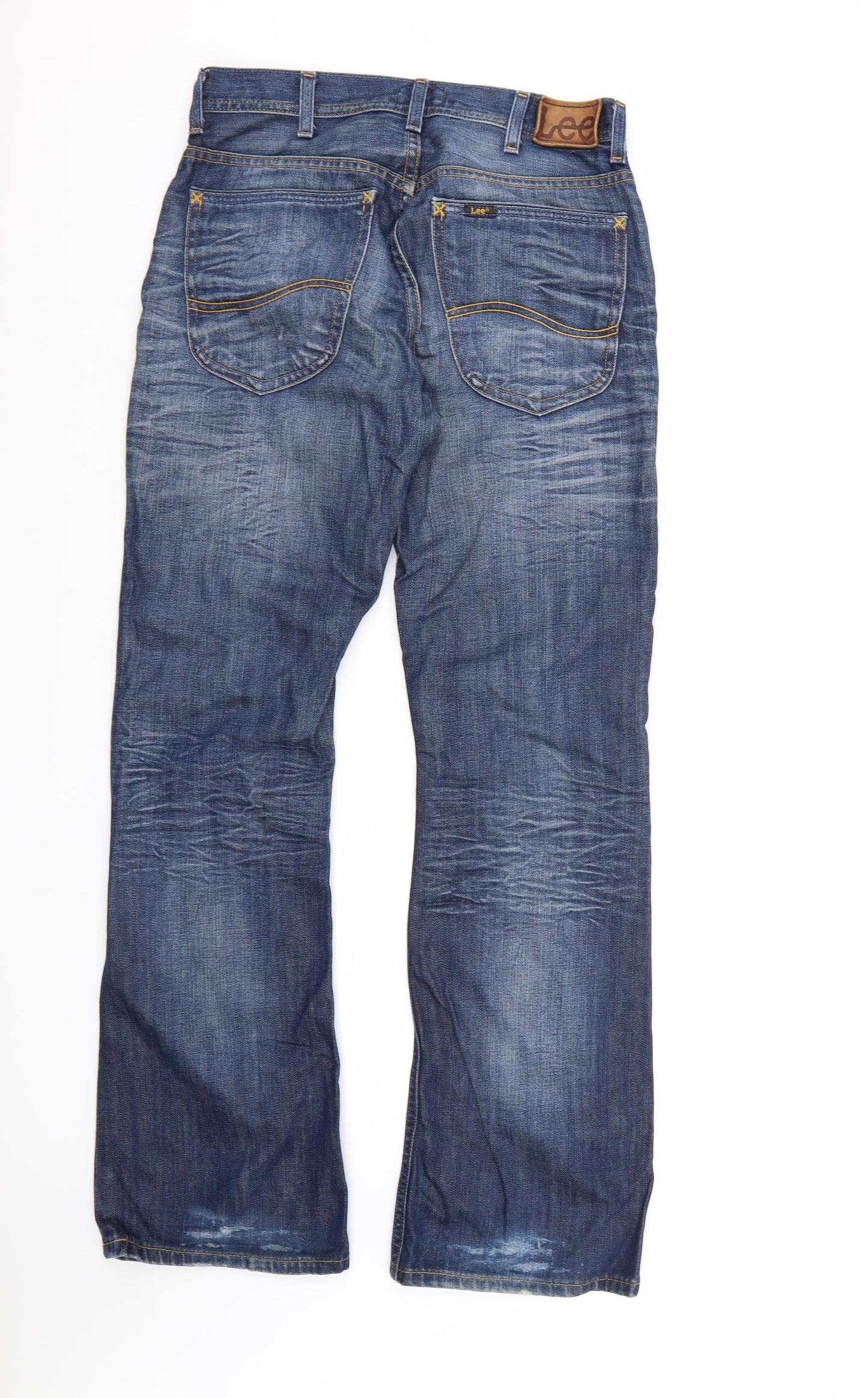 Lee Mens Blue  Denim Bootcut Jeans  L32 in