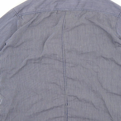 Red Herring Mens Blue Striped   Button-Up Size M