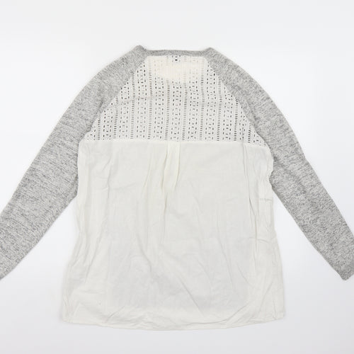 Warehouse Womens Grey  Knit Pullover Jumper Size 12