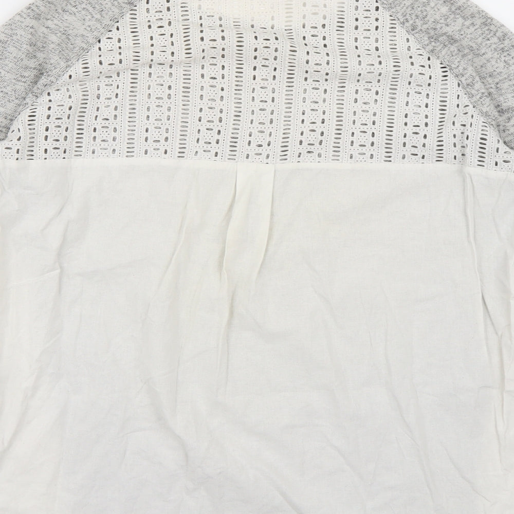Warehouse Womens Grey  Knit Pullover Jumper Size 12
