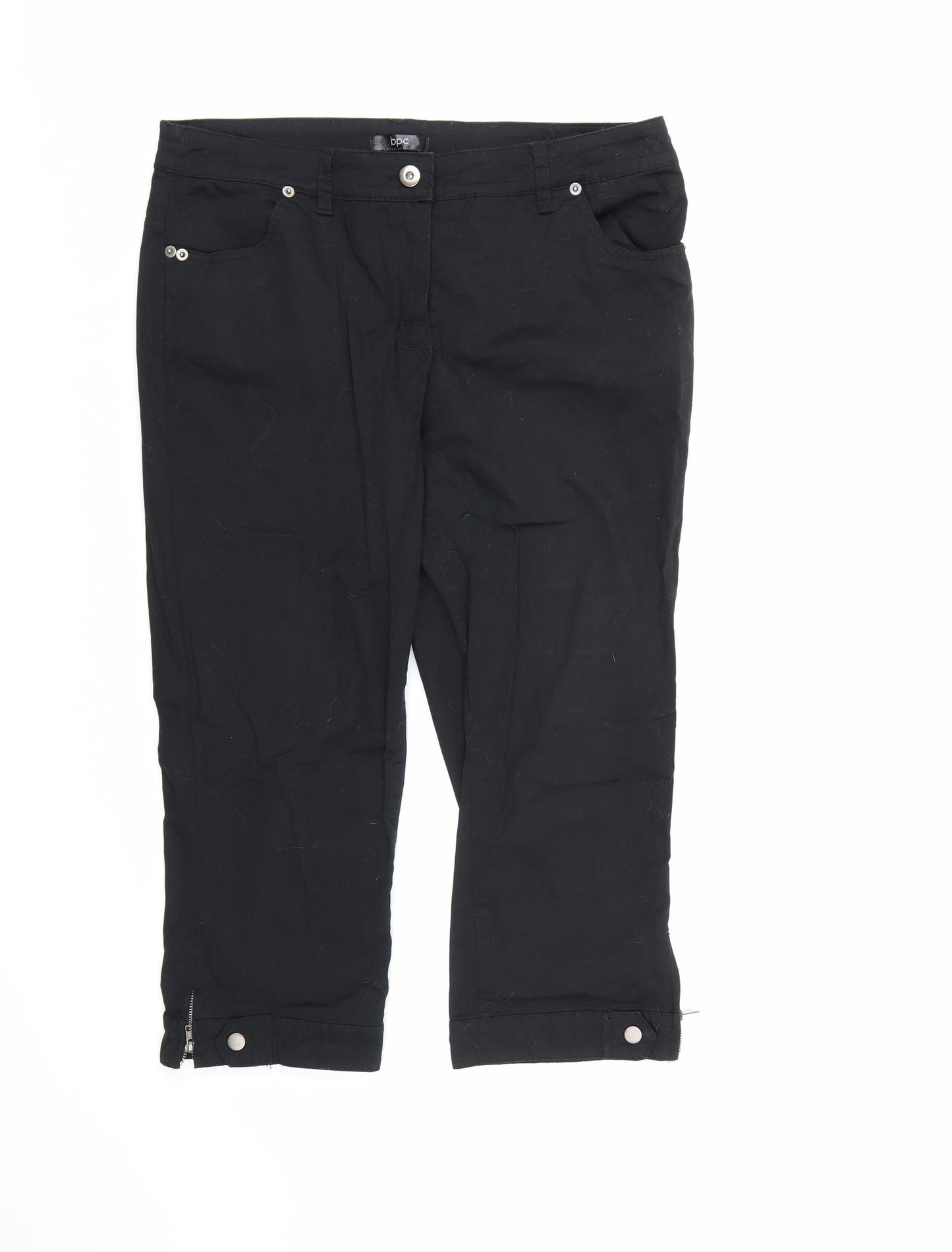 BPC Womens Black   Cropped Trousers Size 14 L21 in