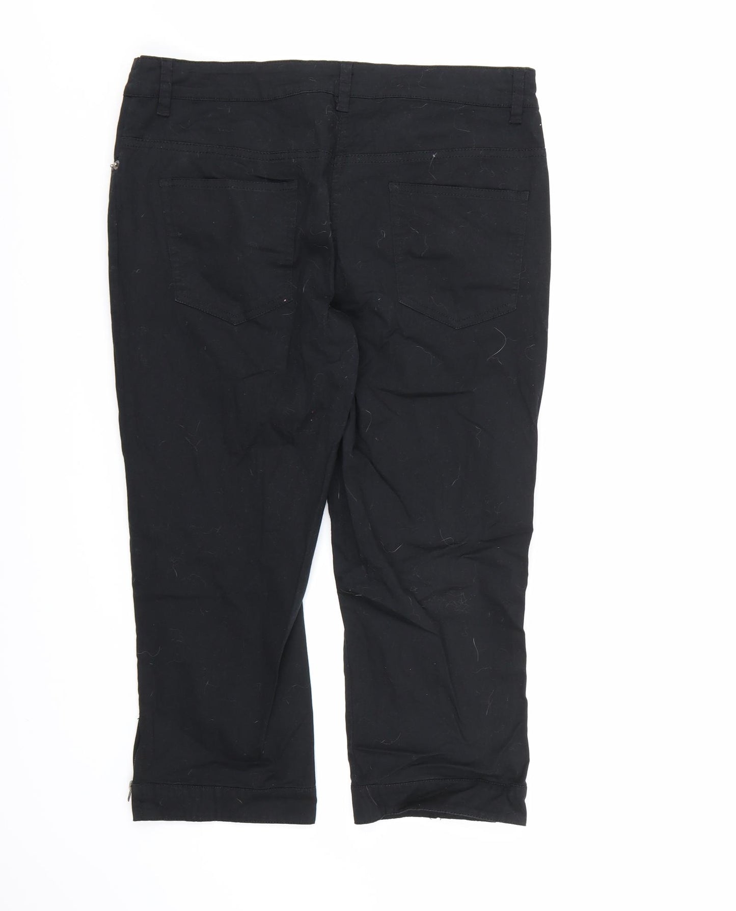 BPC Womens Black   Cropped Trousers Size 14 L21 in