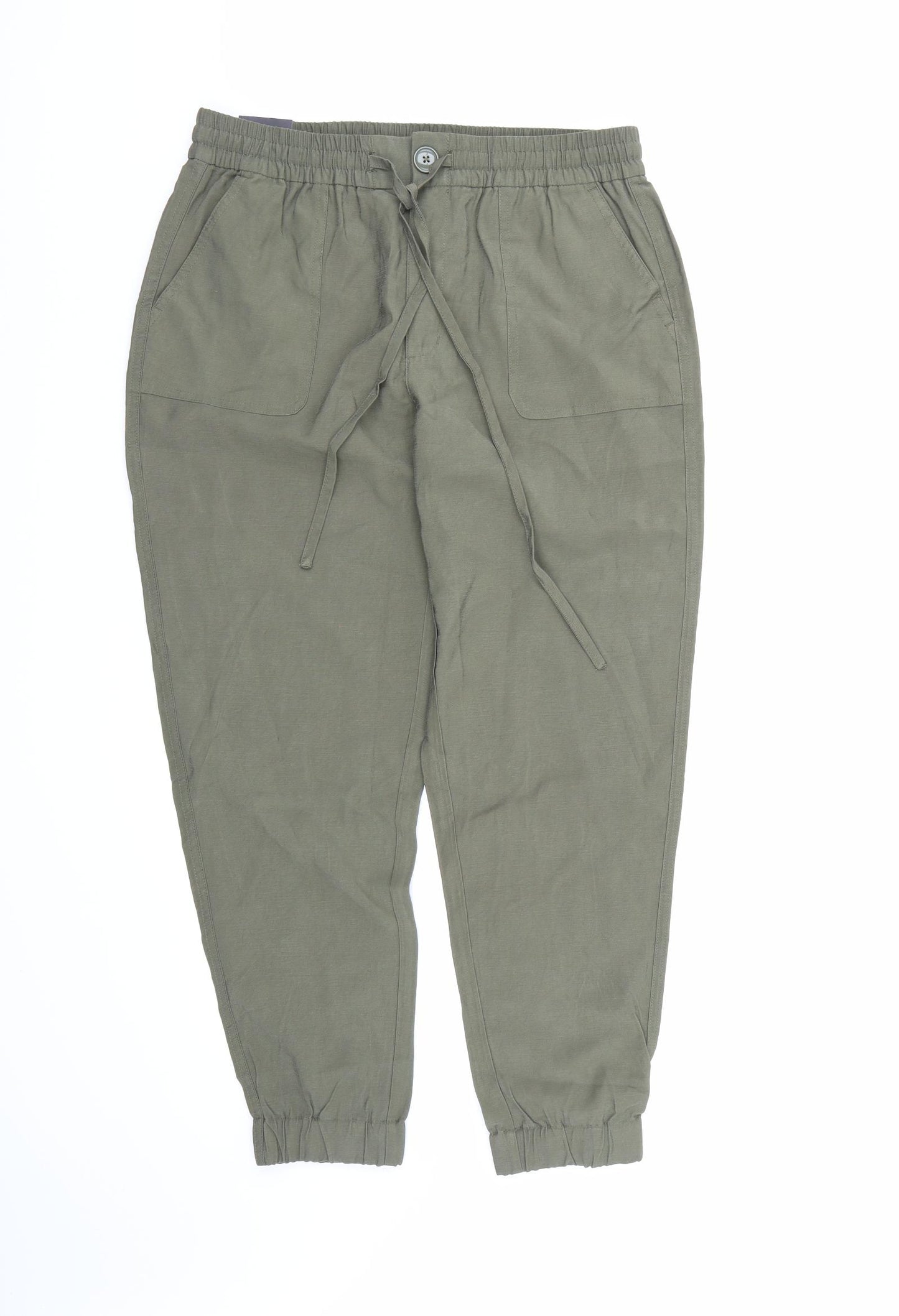 BC Clothing Womens Green   Harem Trousers Size 14 L26 in