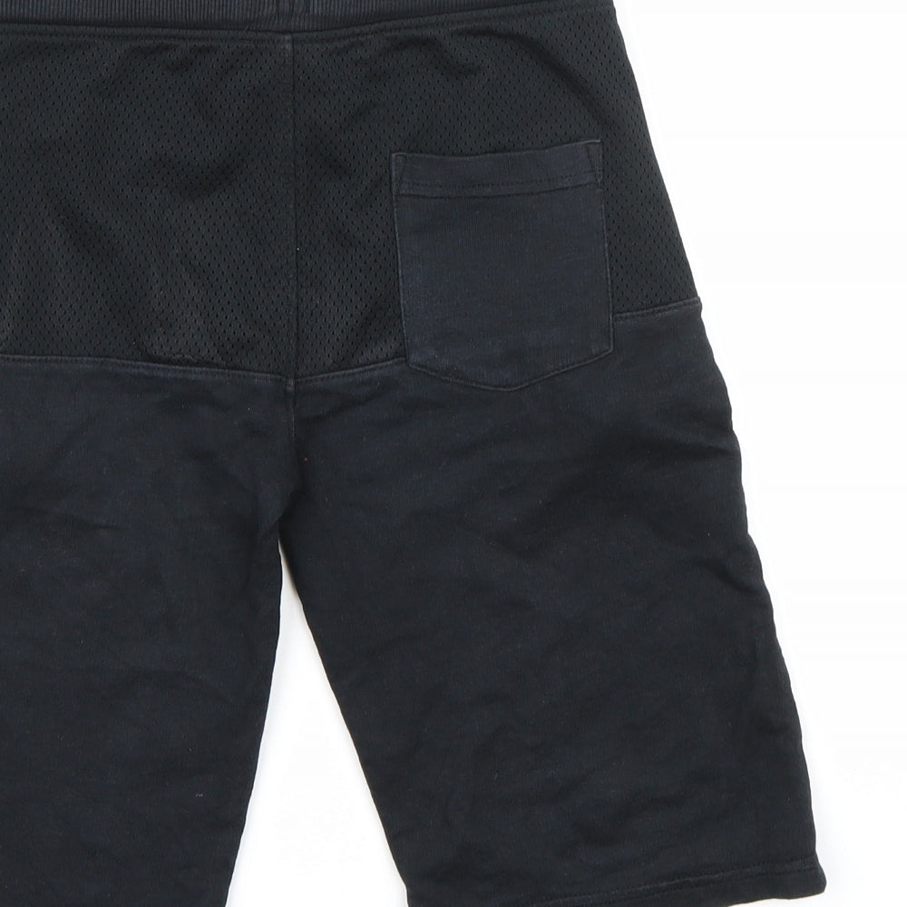 Nutmeg Boys Black  Jersey Sweat Shorts Size 9-10 Years
