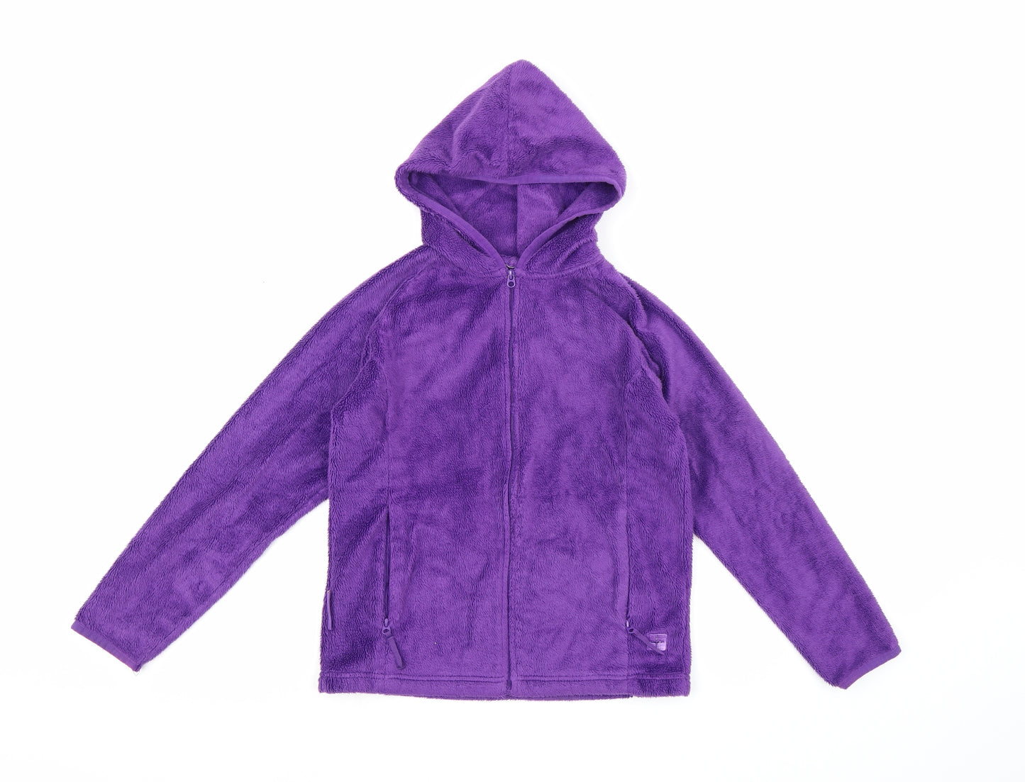 Mountain Warehouse Girls Purple  Fleece Full Zip Hoodie Size 11-12 Years