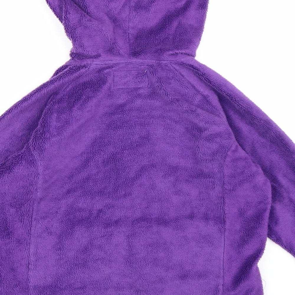 Mountain Warehouse Girls Purple  Fleece Full Zip Hoodie Size 11-12 Years