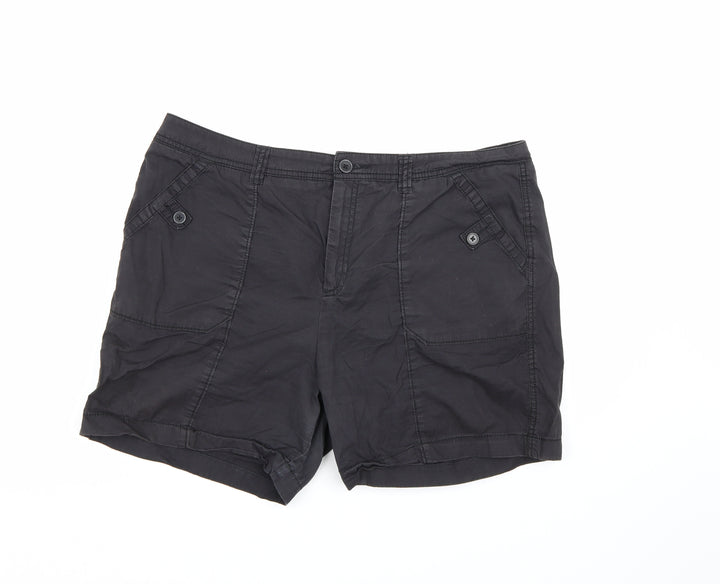 F&F Womens Black Chino Shorts