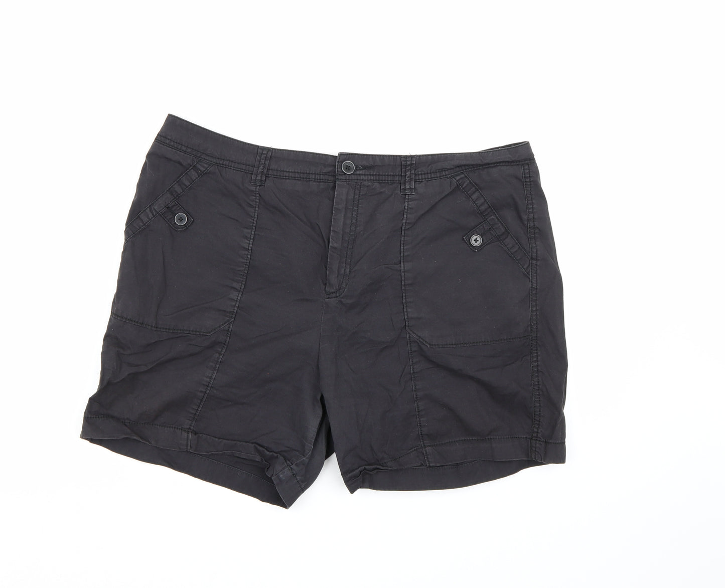 F&F Womens Black   Chino Shorts