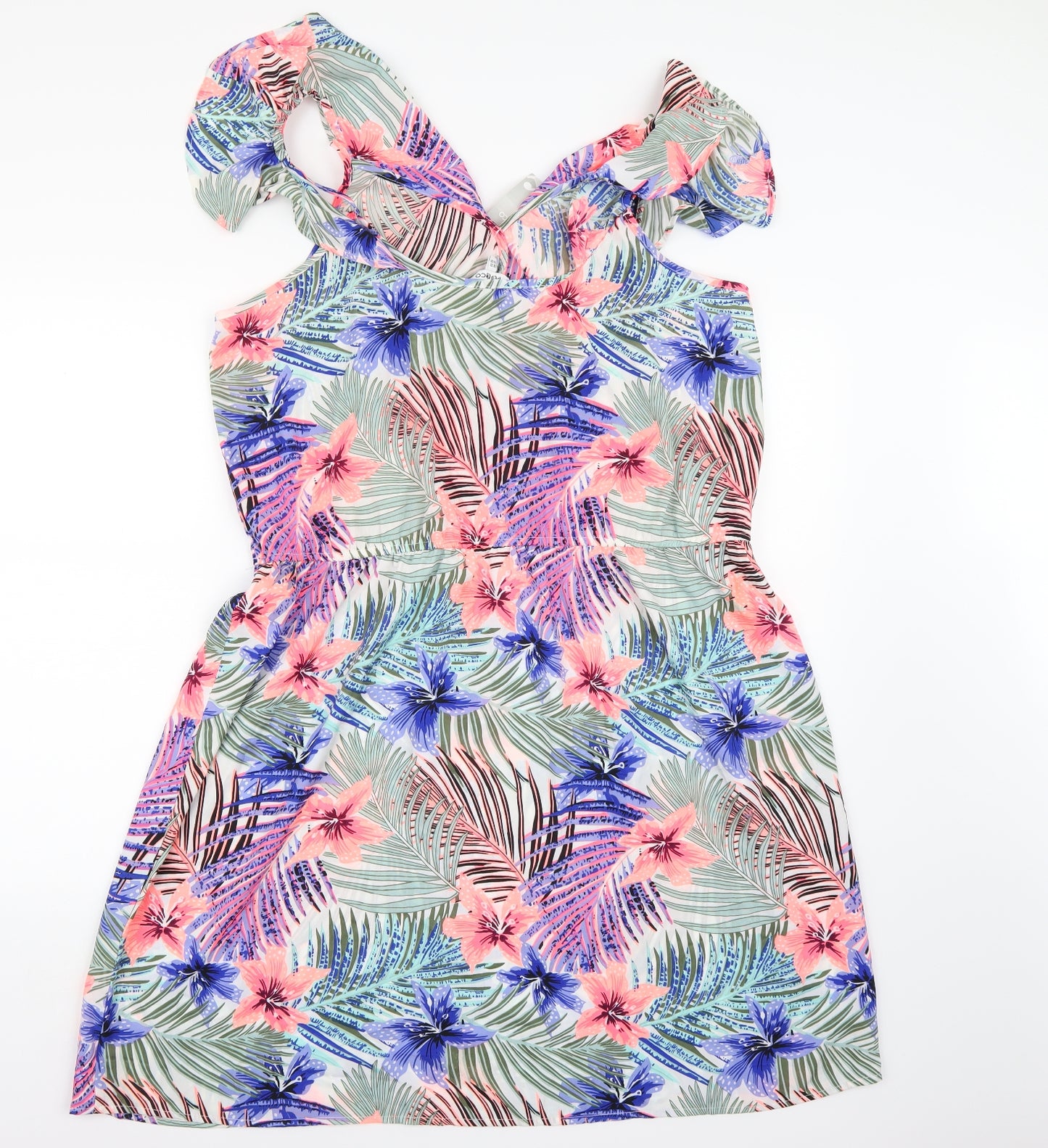 PEP&CO Womens Multicoloured Floral Chiffon A-Line  Size 22