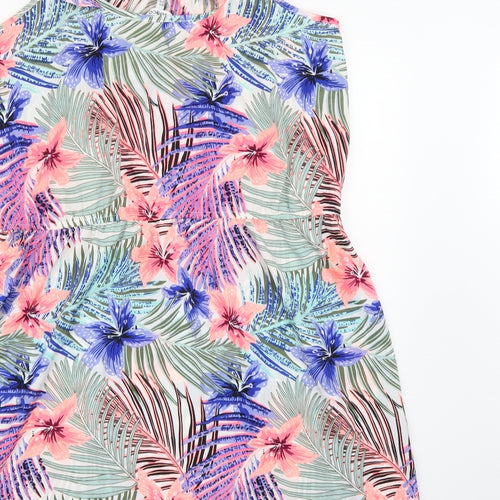 PEP&CO Womens Multicoloured Floral Chiffon A-Line  Size 22