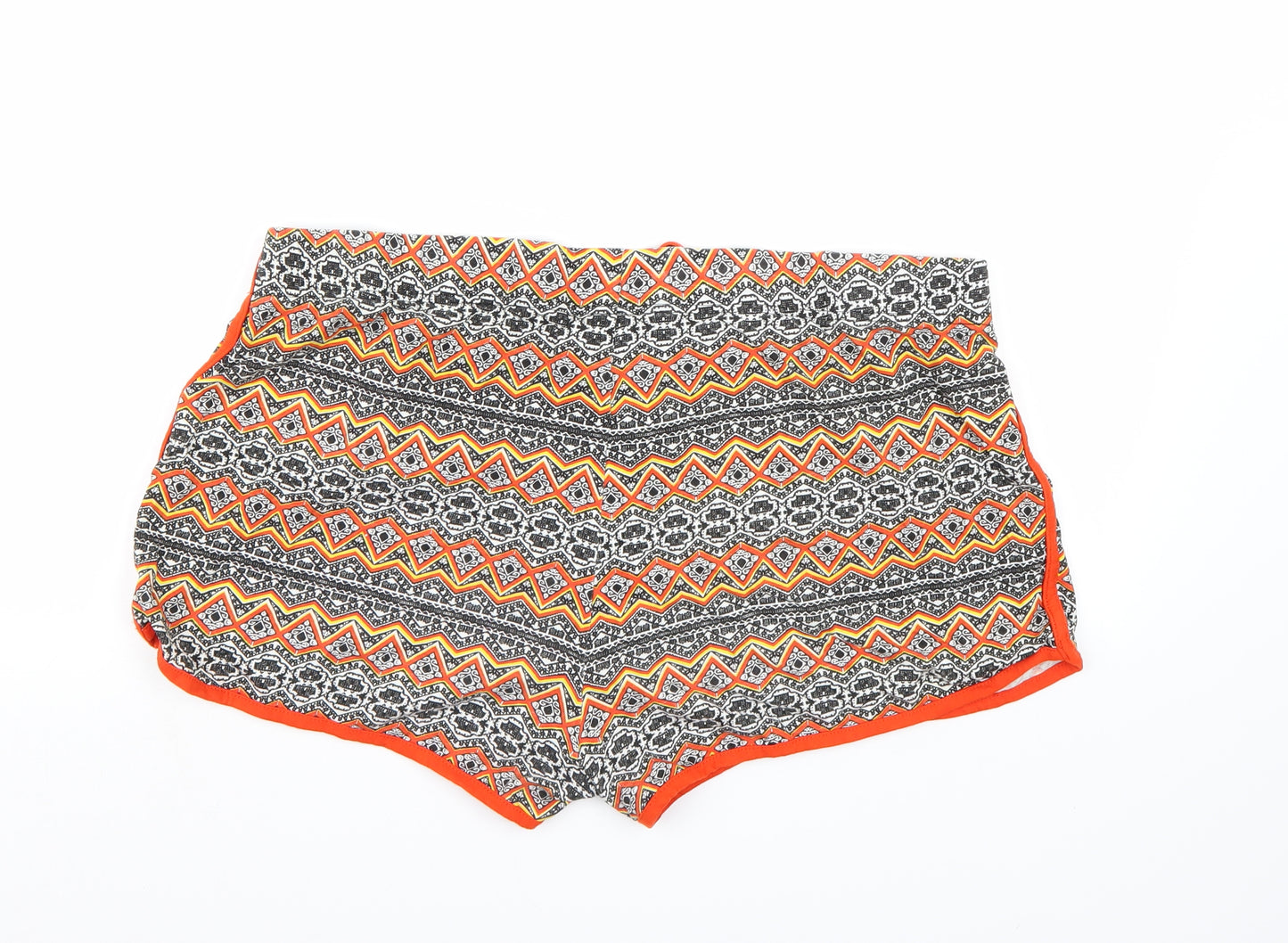PEP&CO Womens Multicoloured Geometric  Sweat Shorts Size 20