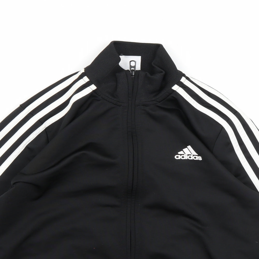 adidas Boys Black   Jacket  Size 11-12 Years