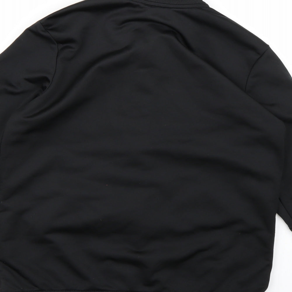 adidas Boys Black   Jacket  Size 11-12 Years