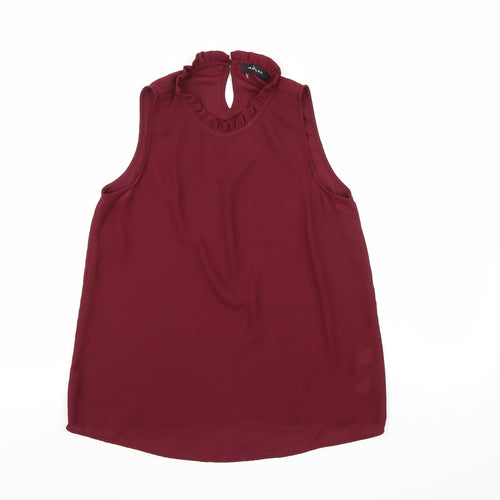New Look Womens Brown  Chiffon Basic Blouse Size 8