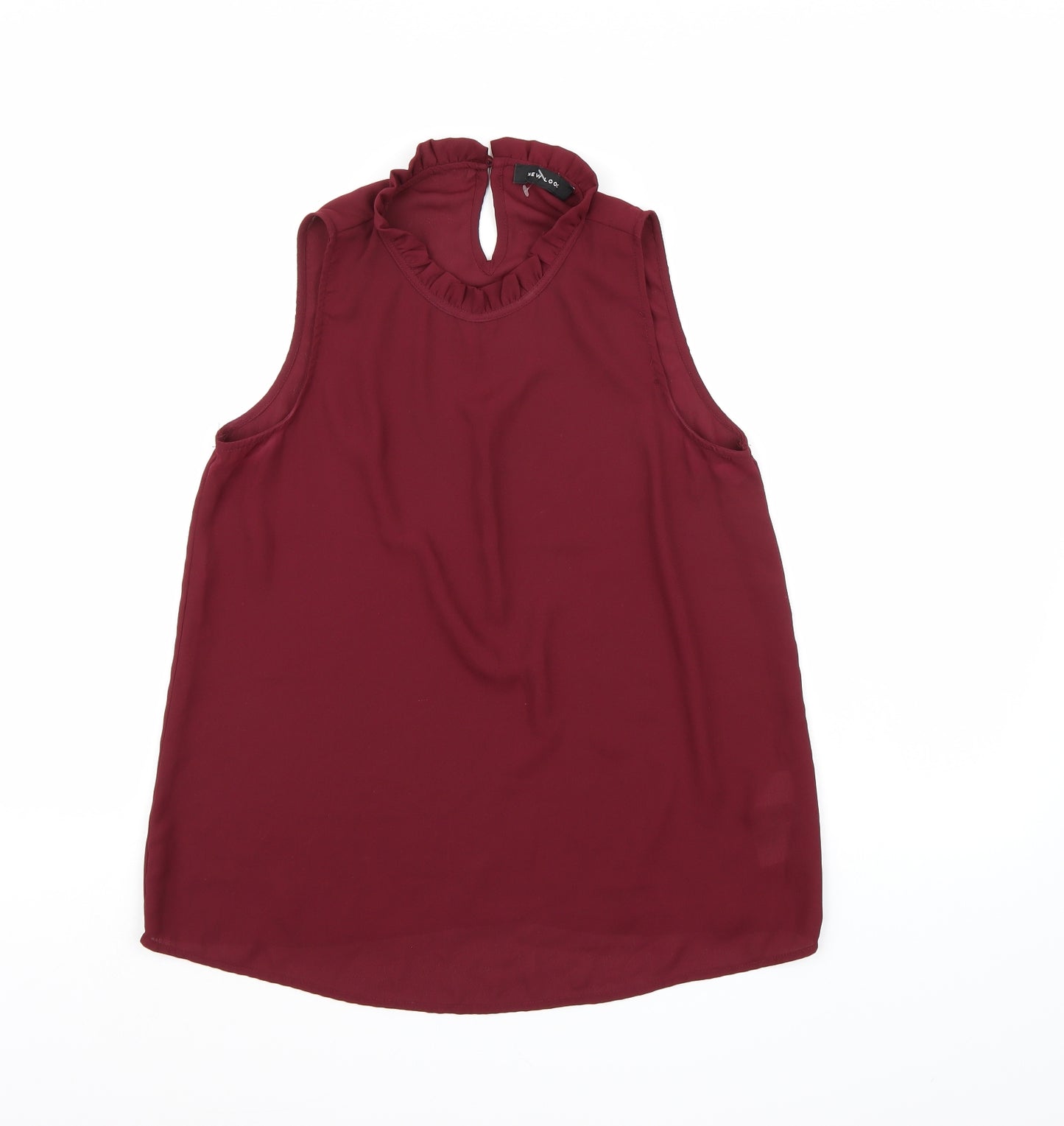 New Look Womens Brown  Chiffon Basic Blouse Size 8
