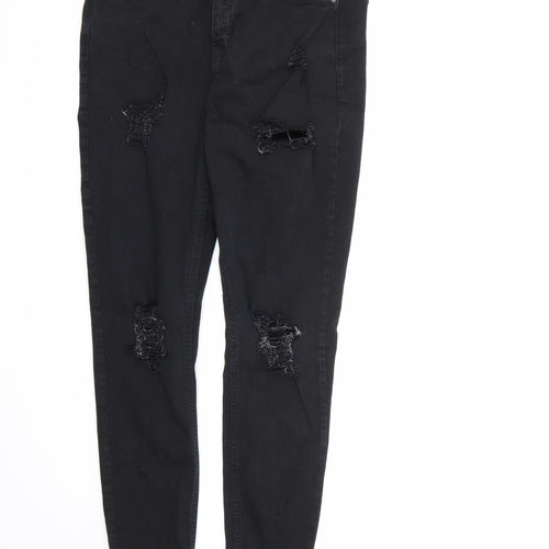 Topshop Womens Black  Denim Skinny Jeans  L30 in
