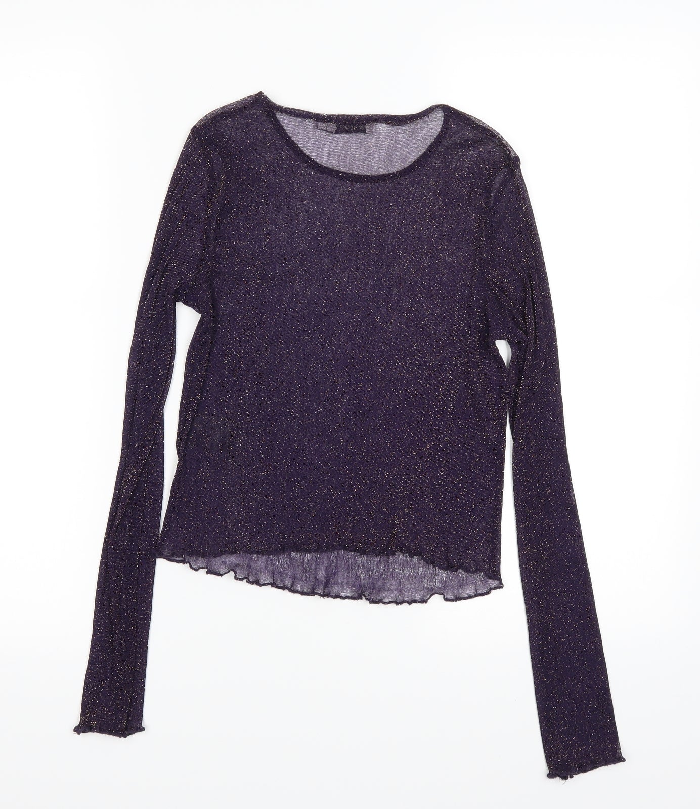 Light before Dark Womens Purple   Basic T-Shirt Size M  - Metalic