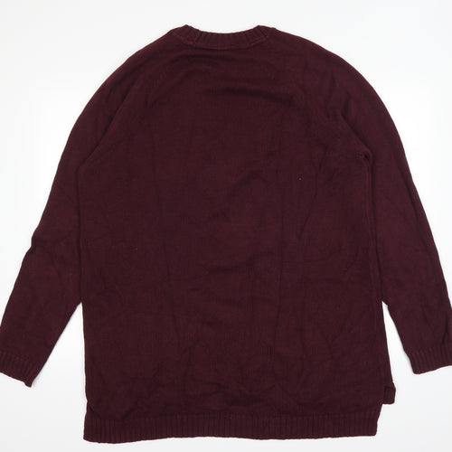 Divided by H&M Womens Red   Pullover Jumper Size L