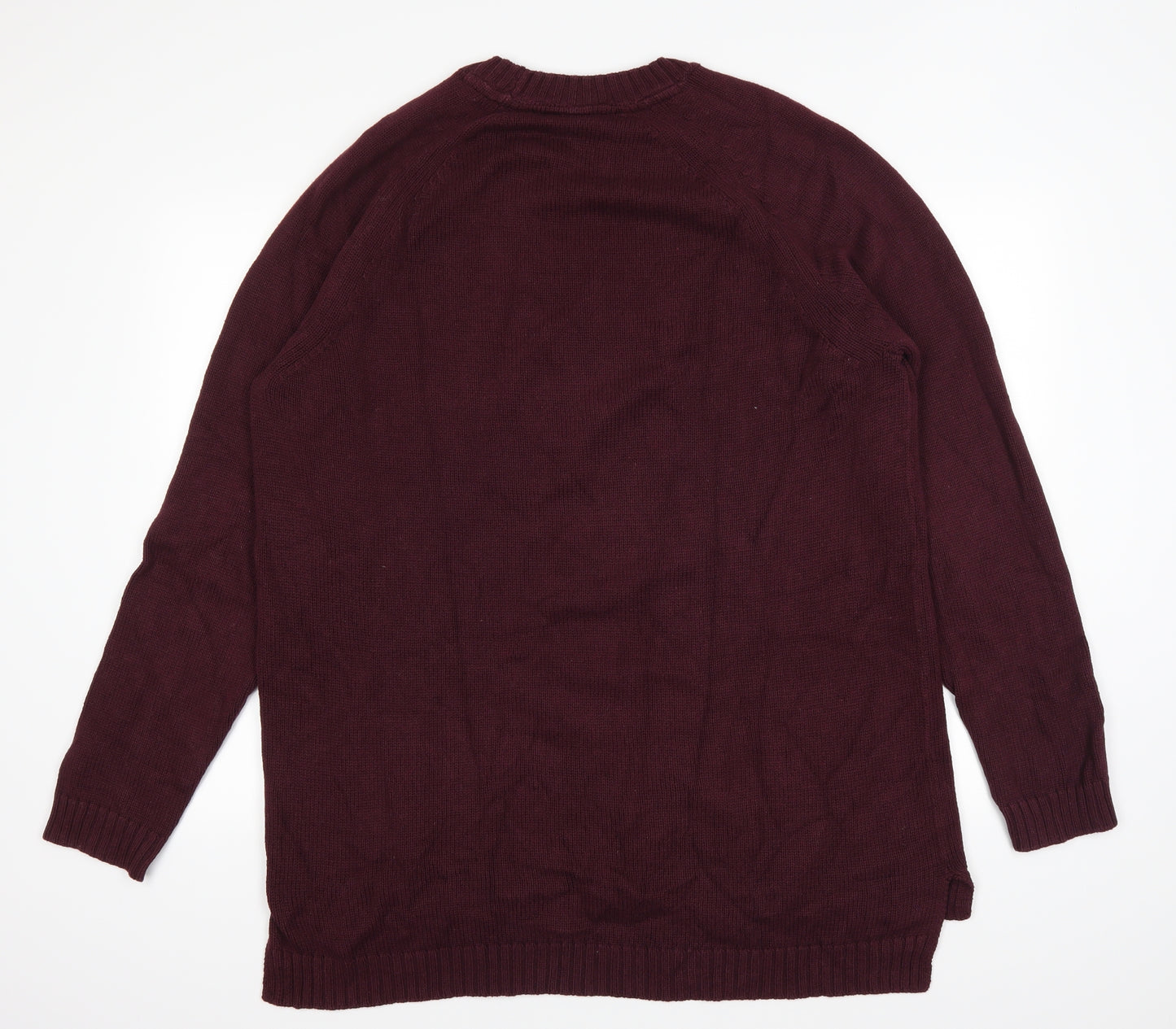 Divided by H&M Womens Red   Pullover Jumper Size L