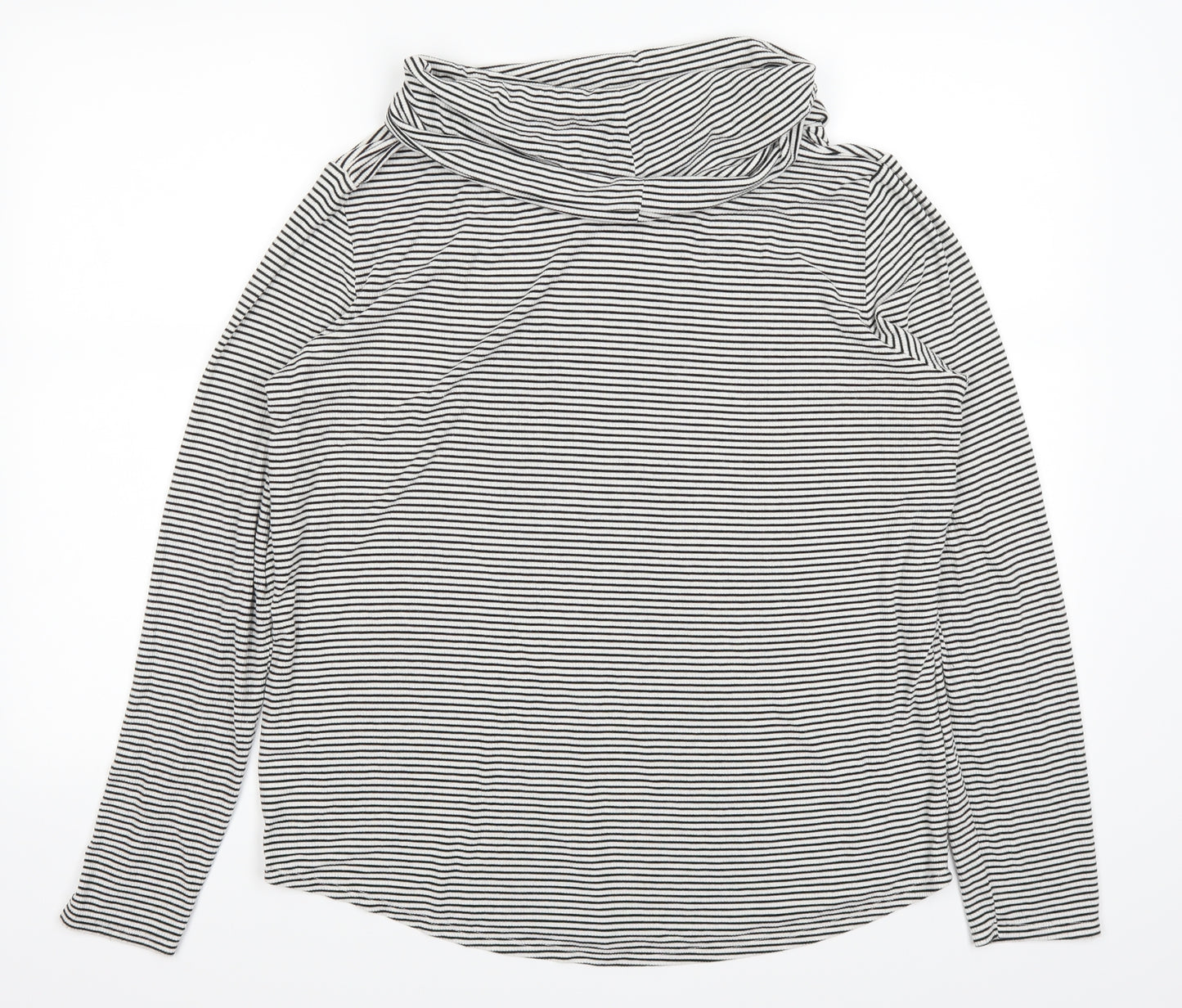 Deane & White Womens White Striped  Pullover Jumper Size L