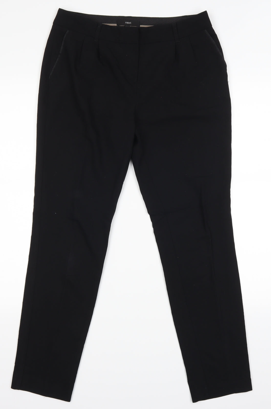 NEXT Womens Black   Trousers  Size 8 L27 in