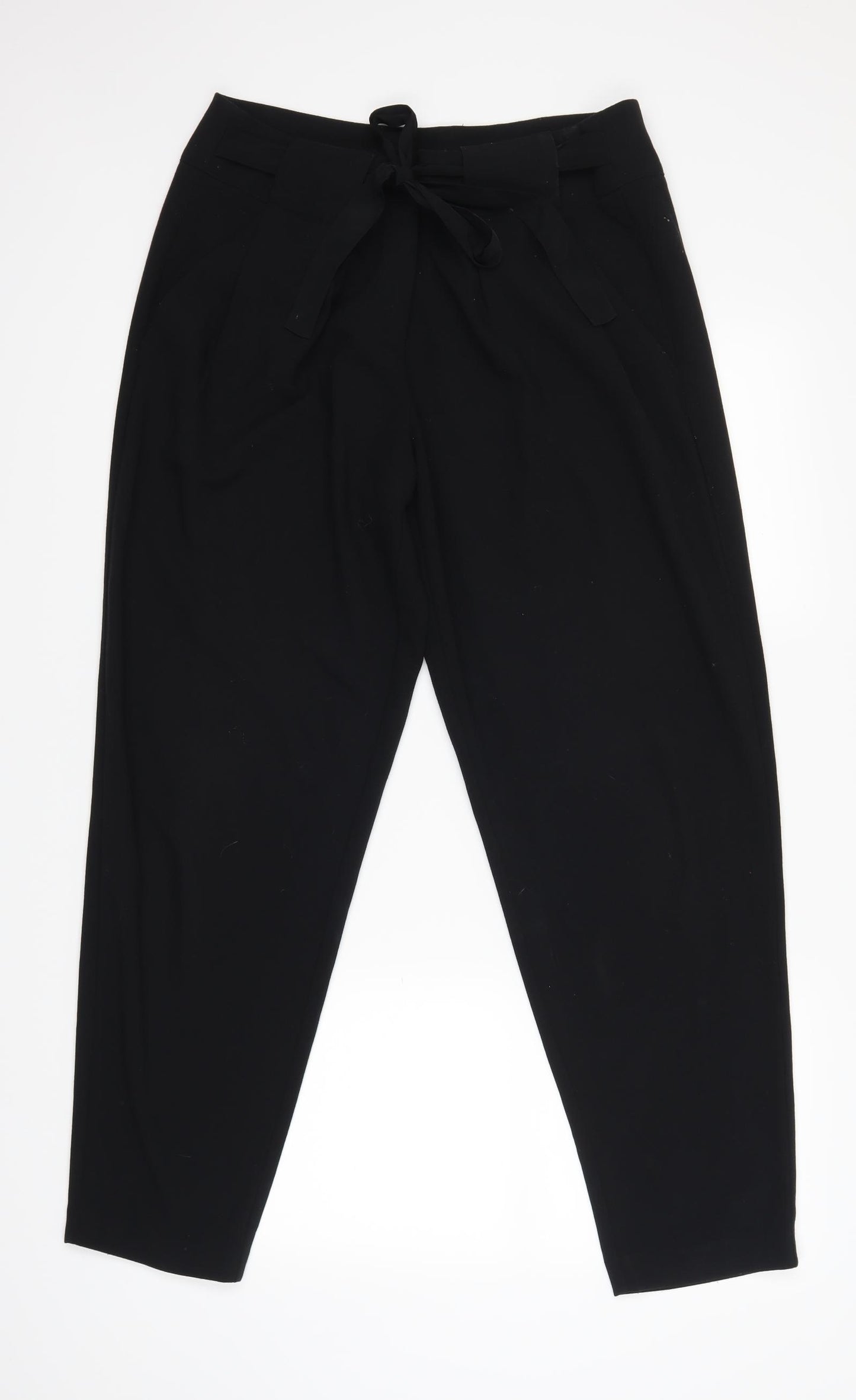 Marks and Spencer Womens Black   Trousers  Size 14 L28 in