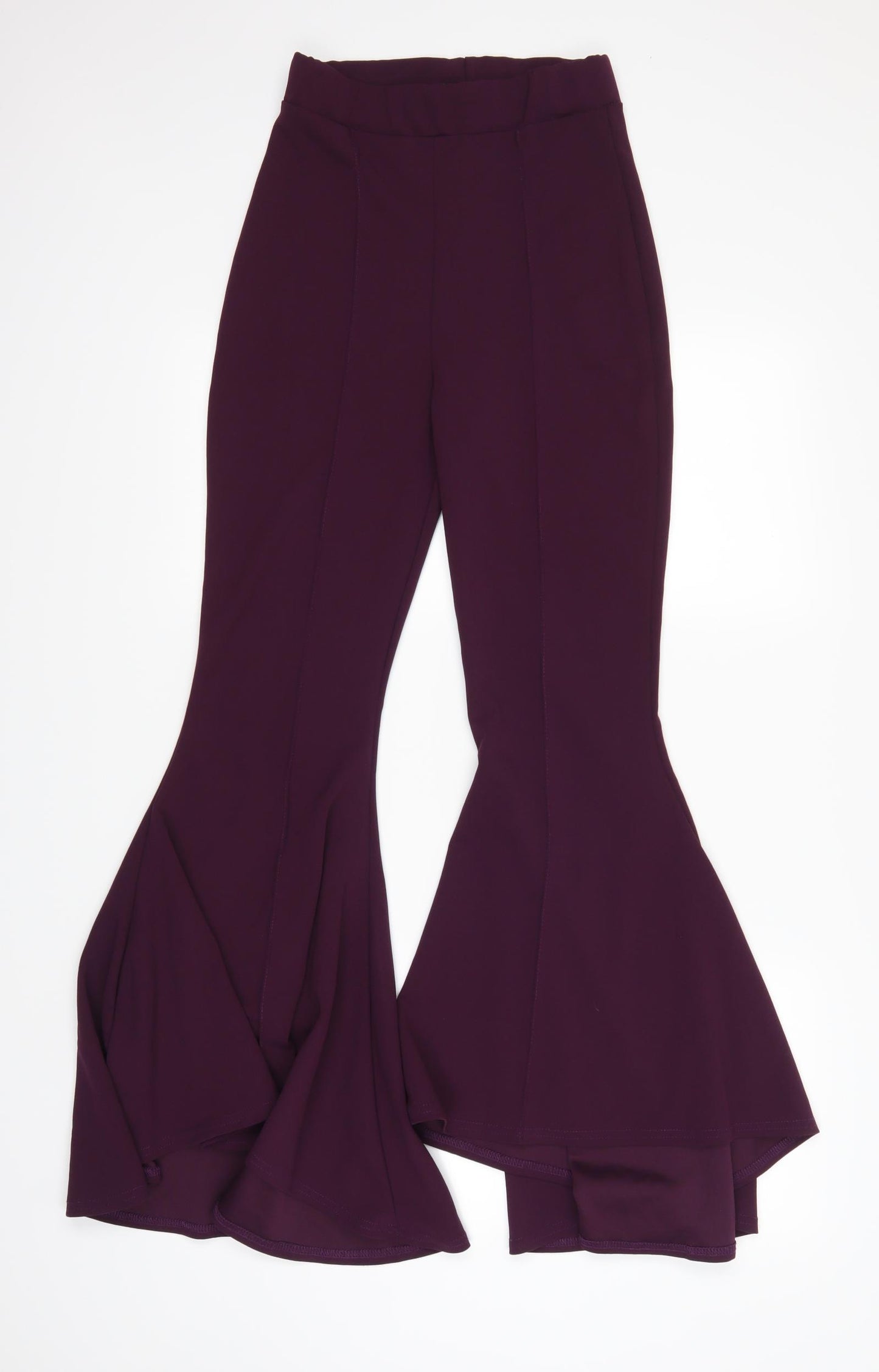 Missguided Womens Purple   Trousers  Size 10 L28 in - flare