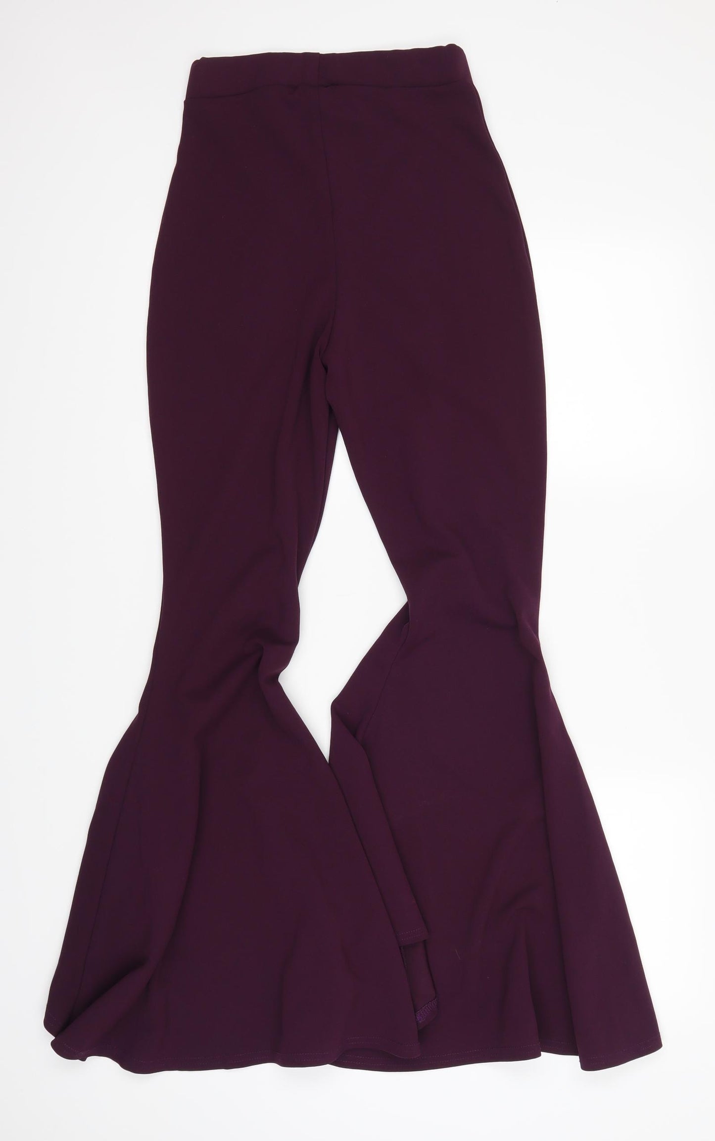 Missguided Womens Purple   Trousers  Size 10 L28 in - flare