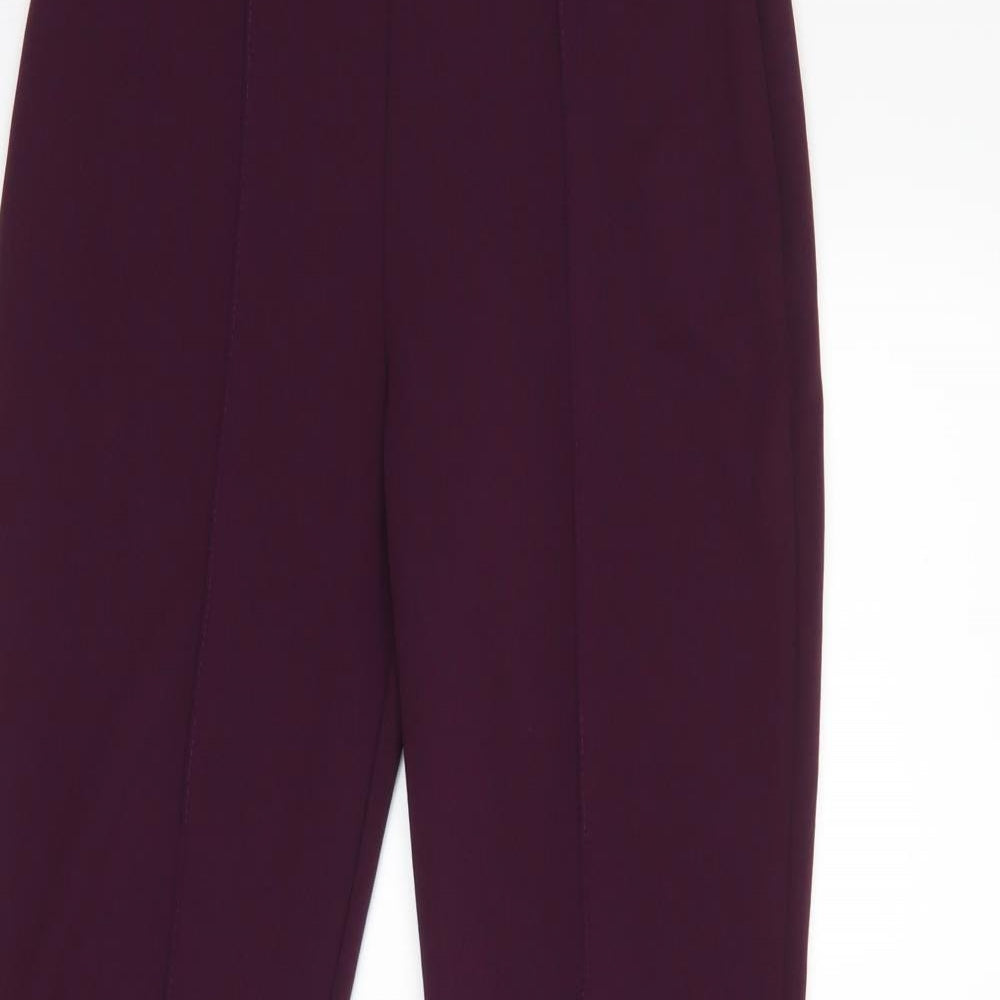 Missguided Womens Purple   Trousers  Size 10 L28 in - flare