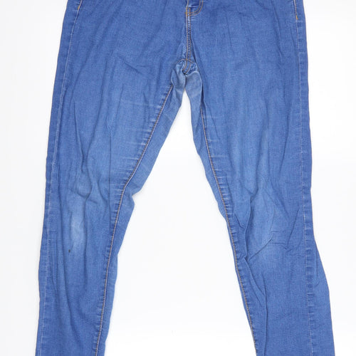 Denim & Co. Womens Blue   Skinny Jeans Size 10 L28 in