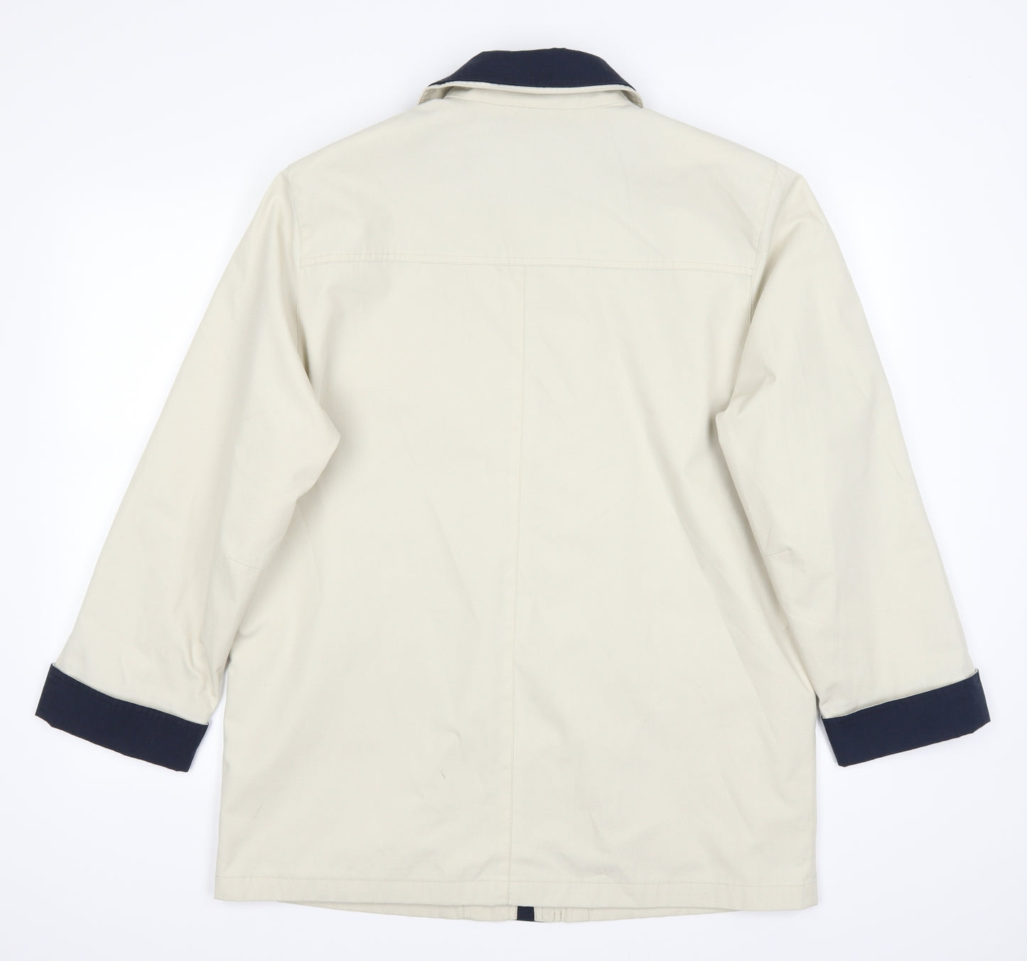Preworn Womens Ivory   Jacket Coat Size 12