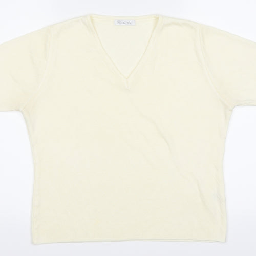 Berkertex Womens Yellow   Basic T-Shirt Size 14
