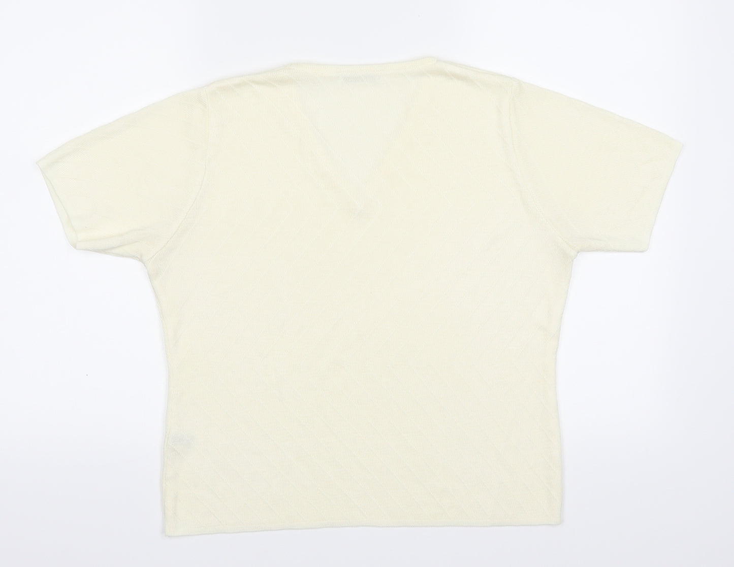 Berkertex Womens Yellow   Basic T-Shirt Size 14