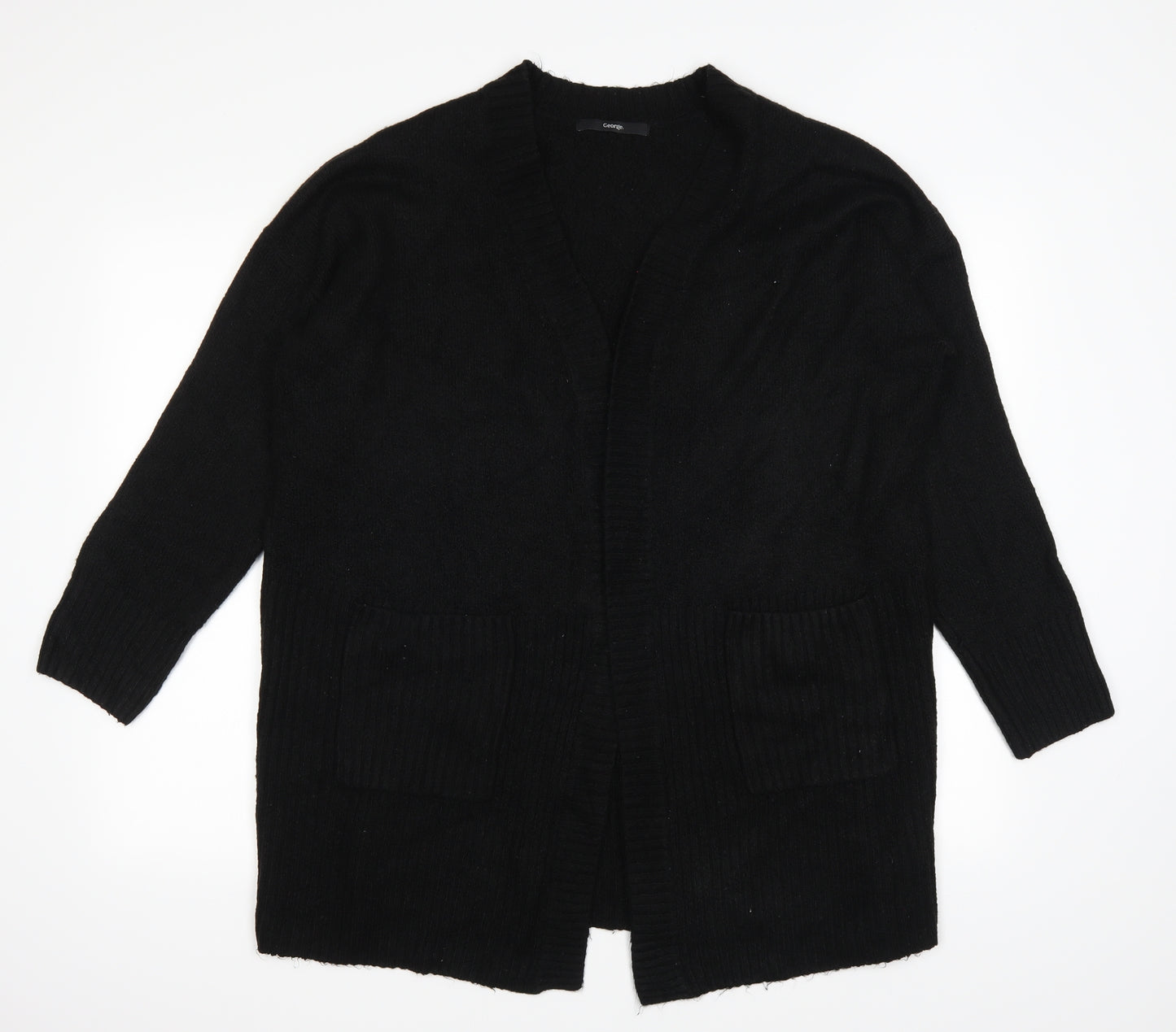 George Womens Black   Cardigan Jumper Size L