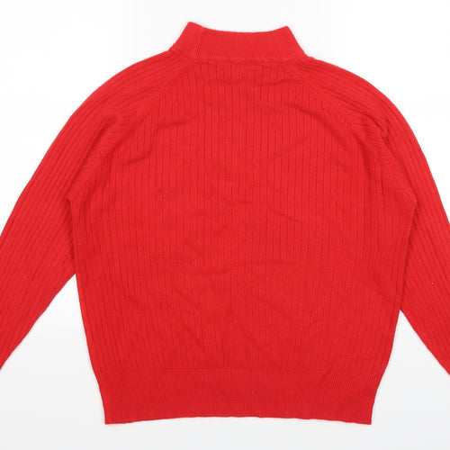 Affections Womens Red   Pullover Jumper Size L