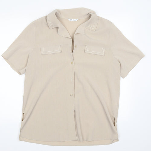 Berkertex Womens Brown   Basic Button-Up Size 16