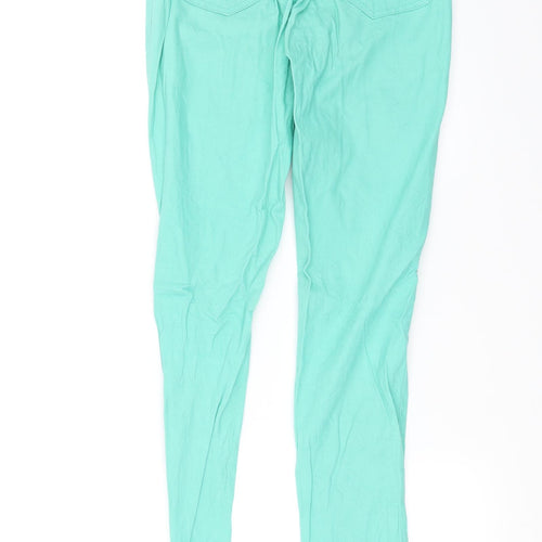 Pieces Womens Green   Straight Jeans Size M L28 in