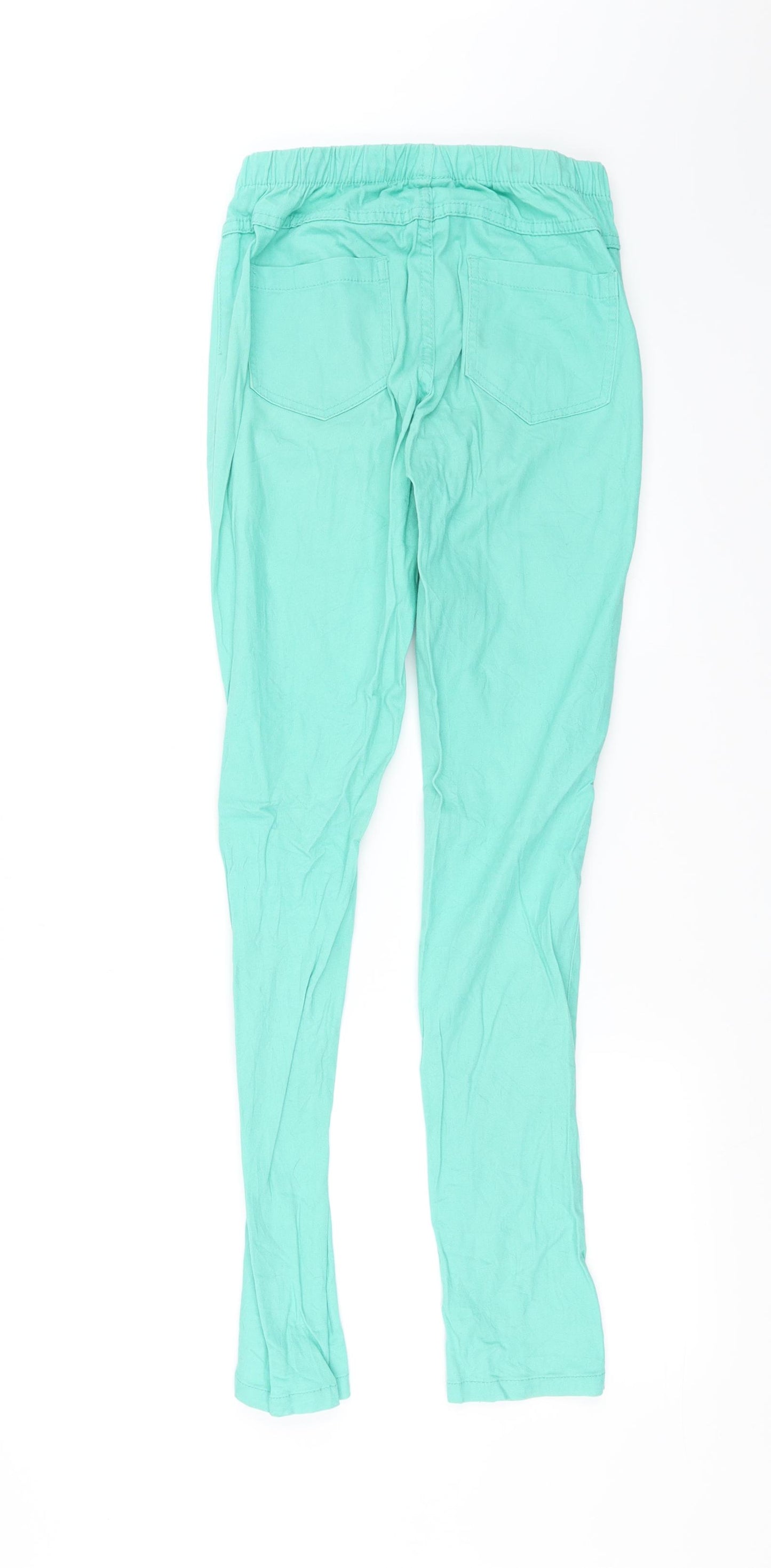 Pieces Womens Green   Straight Jeans Size M L28 in