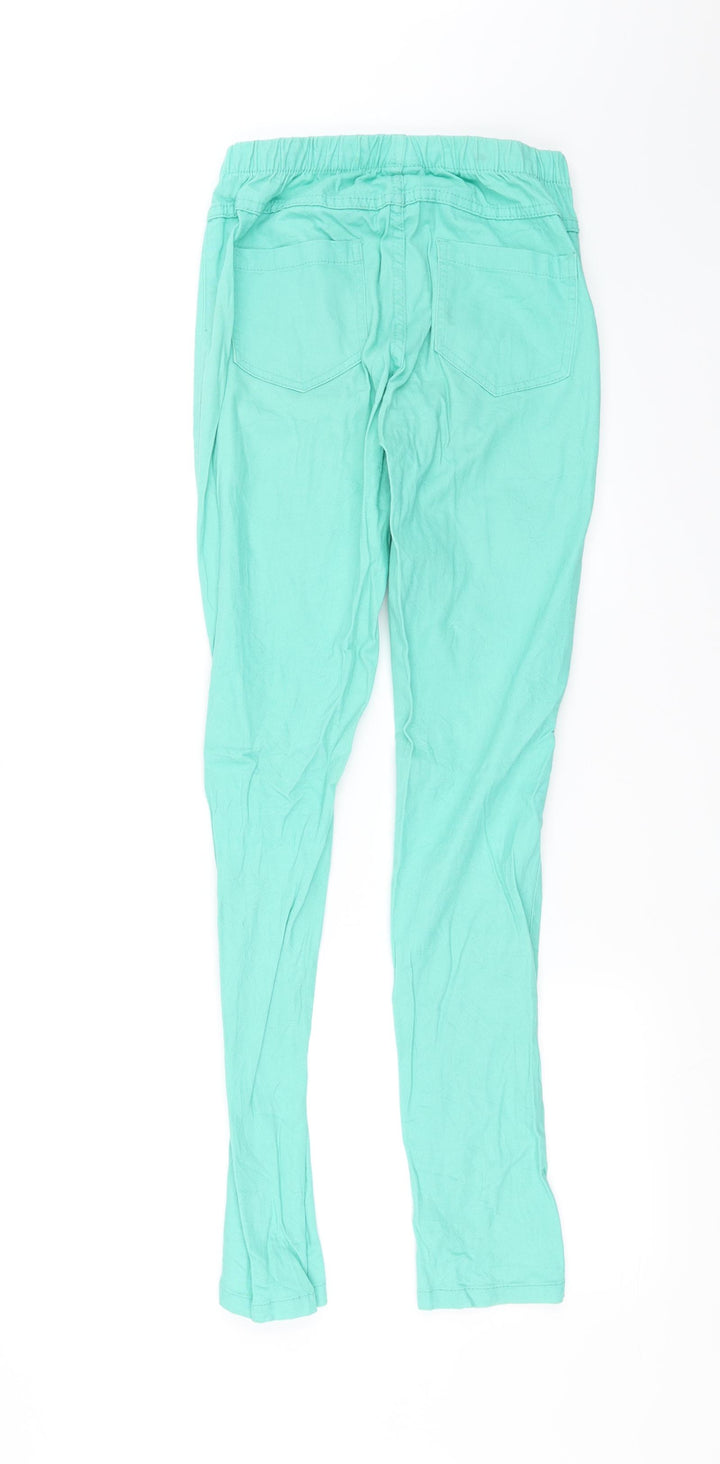 Pieces Womens Green   Straight Jeans Size M L28 in